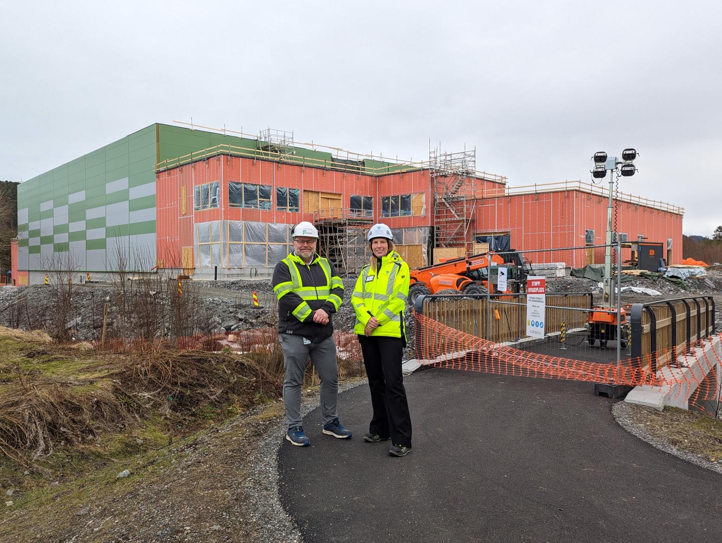Bilde fra befaring hos Spjelkavik Arena